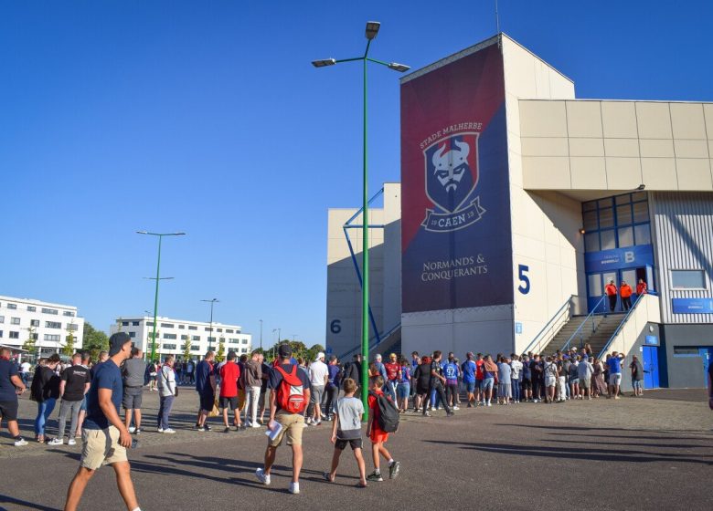 L'entrée du Stade d'Ornano à Caen