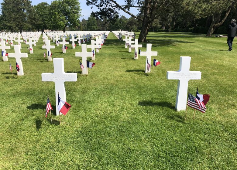 cecile-normandy-visits-cimetiere-americain